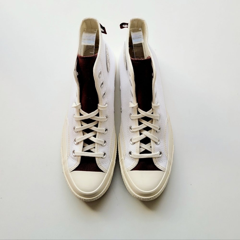Converse Chuck 80 Hi White Egret Red Oak Women's 9 - Picture 3 of 6